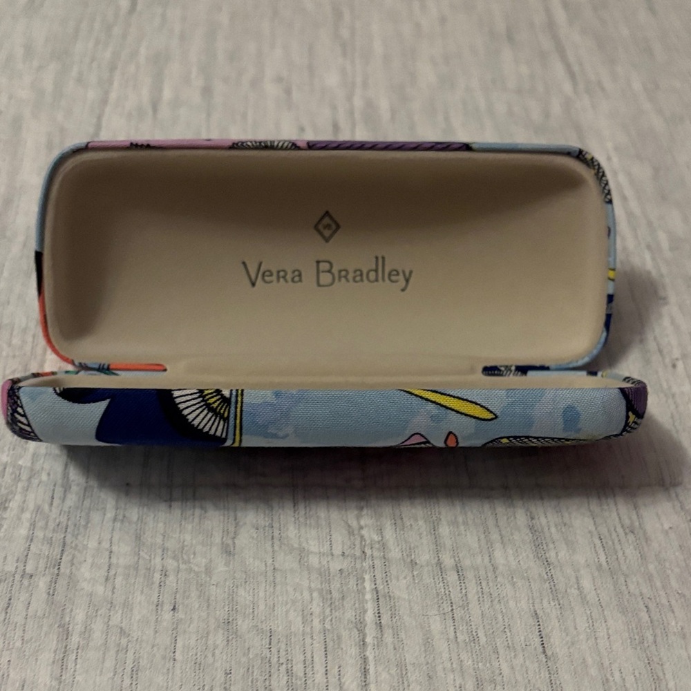 Vera Bradley Butterfly Design Hard Shell Eye Glasses Case - Picture 7 of 8